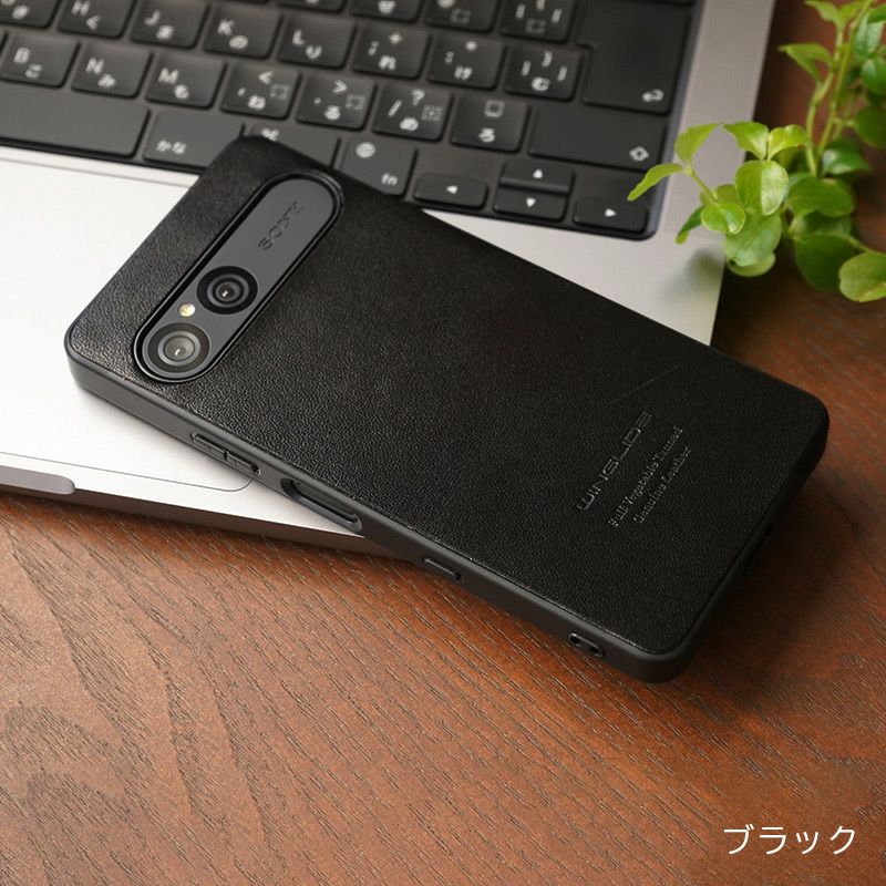 黒 レザー ケース 栃木レザー】Xperia10VII ケース 背面 本革 シェル WINGLIDE NPS