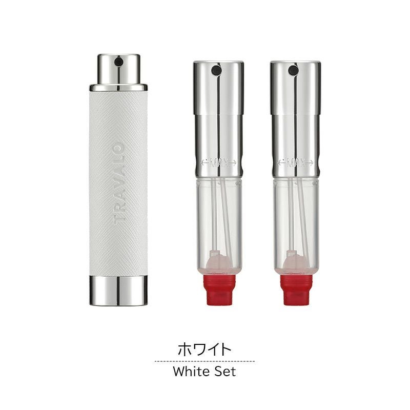  トラヴァ―ロ TRAVALO WALZER PU LEATHER SET アトマイザー 香水 詰め替え チャージ 簡単 スプレー 5ml スリム 香水 携帯 持ち運び 