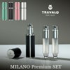 アトマイザー トラヴァーロ TRAVALO 香水 詰め替えチャージ 簡単スプレー 5ml スリム香水 携帯持ち運び