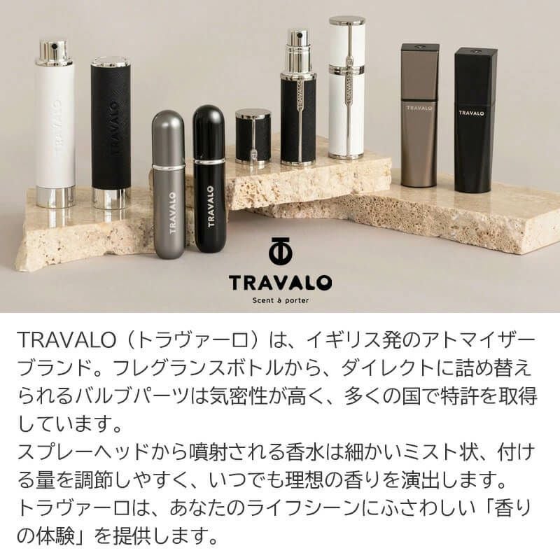 アトマイザー トラヴァーロ TRAVALO New CLASSIC Set 香水 詰め替えチャージ 簡単スプレー 5ml スリム香水 携帯持ち運び