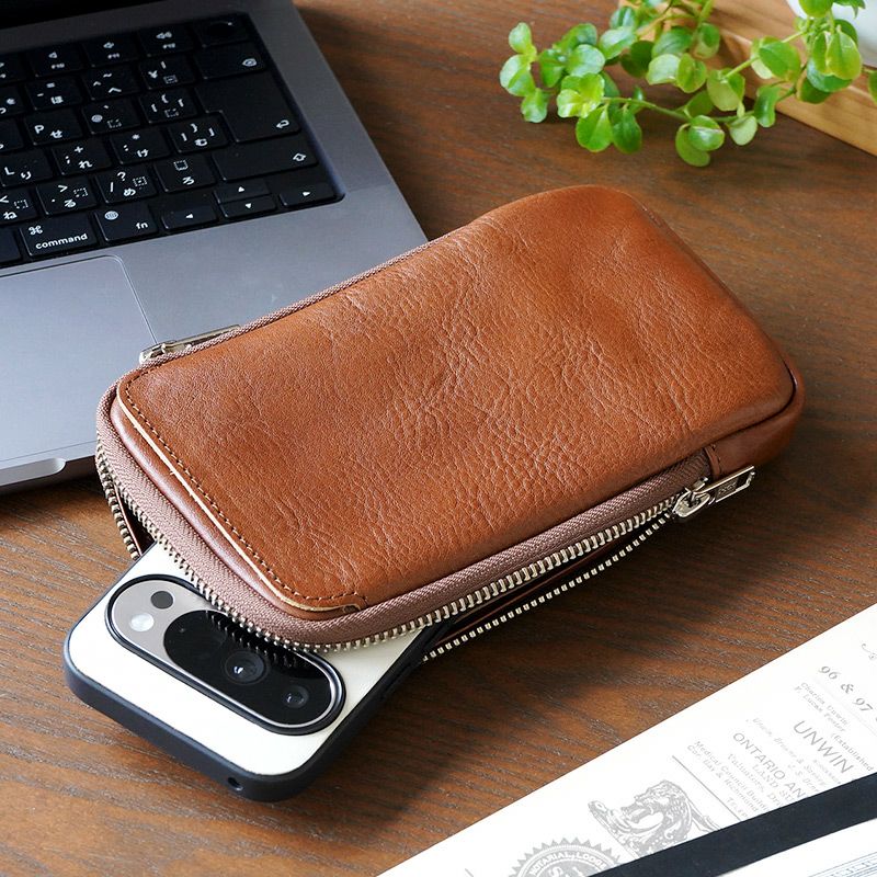 マルチケース おしゃれ　マルチポーチ　メンズ レディース 本革 日本 ブランド