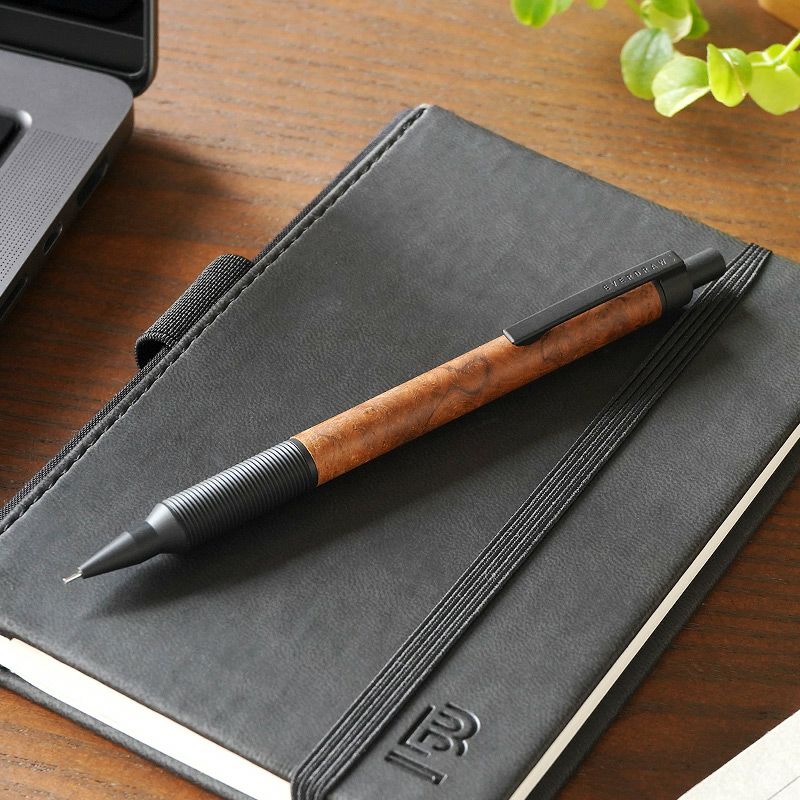 エバードロー シャーペン EVERDRAW かっこいい おしゃれ 木と真鍮の融合 シャープペンシル
