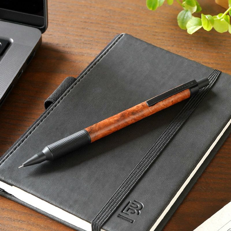 エバードロー シャーペン EVERDRAW かっこいい おしゃれ 木と真鍮の融合 シャープペンシル