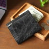 象革 二つ折り財布 カード入れ お札 コインケース コンパクト ウォレット