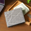 象革 二つ折り財布 カード入れ お札 コインケース コンパクト ウォレット