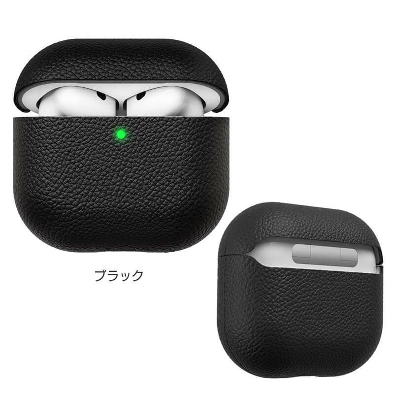 AirPods Pro 3 ケース Airpods 4 ケース エアーポッズ カバー AirPods Case 本革製 イタリアン レザー 保護ケース イヤホン エアポッズ