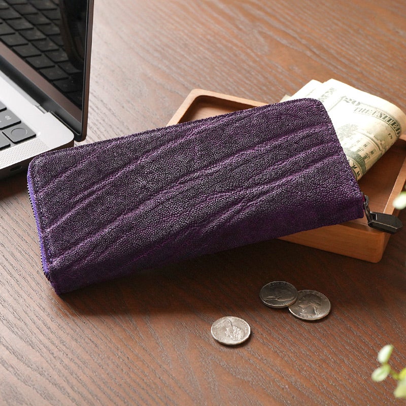 象革 財布 エキゾチックレザー 財布 日本製