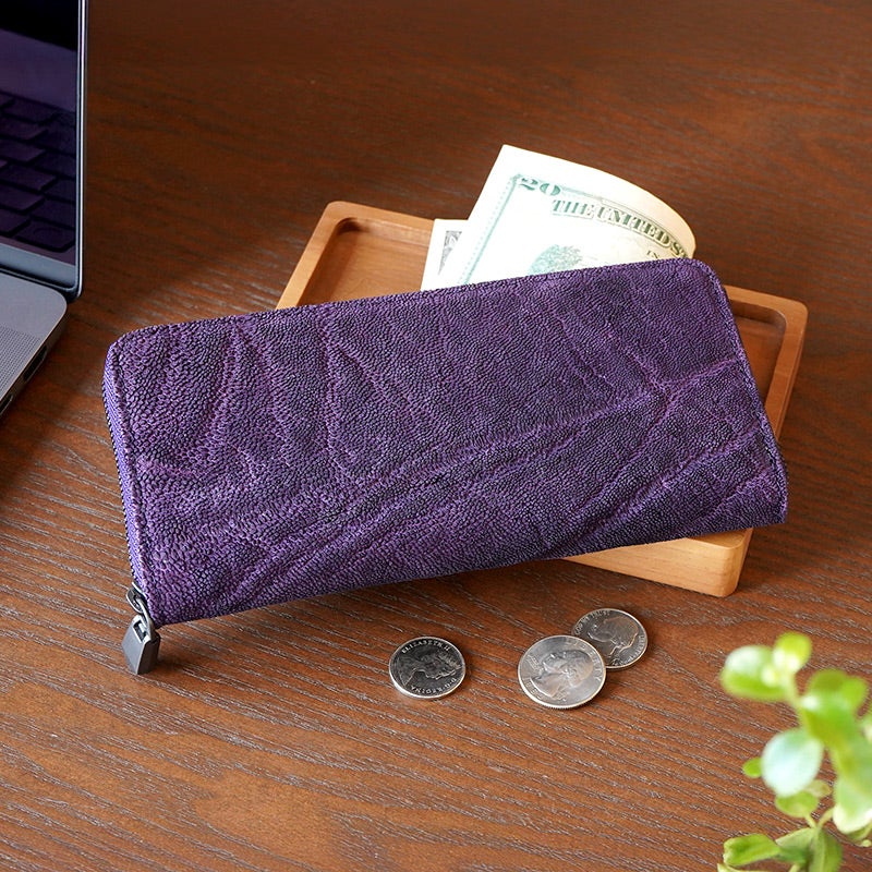 象革 財布 エキゾチックレザー 財布 日本製