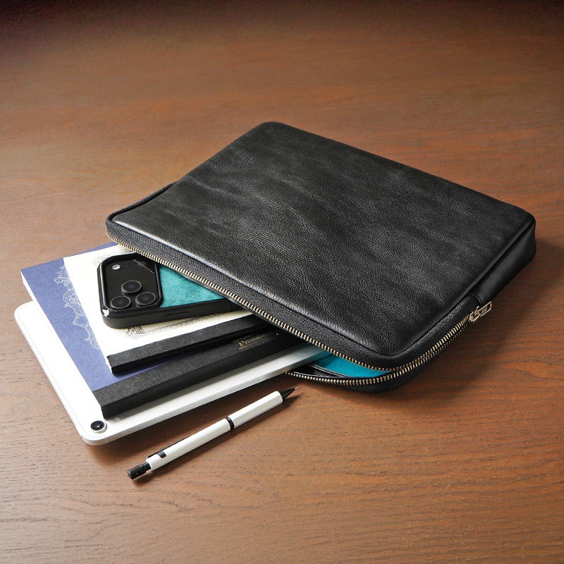 クラッチバッグ メンズ 本革 セカンドバッグ ipad 収納 タブレットケース バッグインバッグ 薄型 ブランド