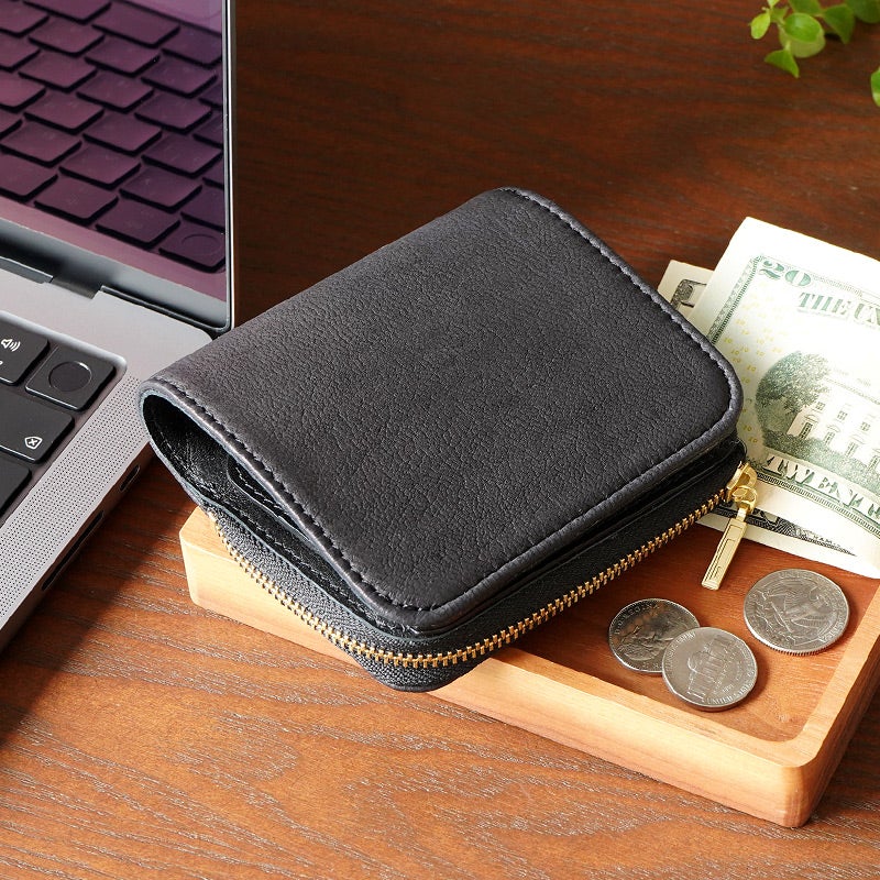 二つ折り財布 本革 鹿革 レザー ブランド　おしゃれ 財布 パーリィー