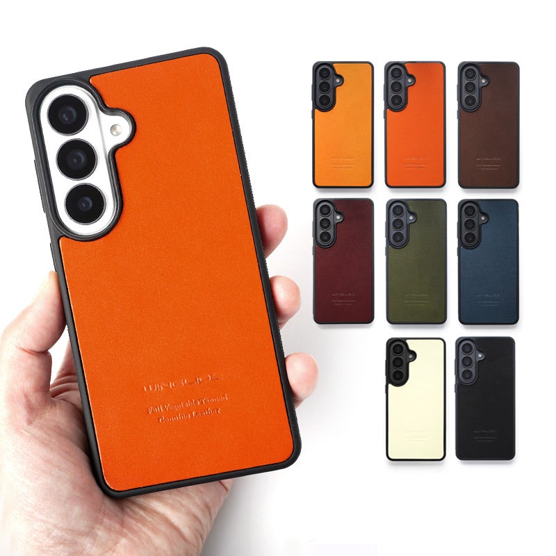 栃木レザー】Galaxy S26 ケース 背面 本革 シェル WINGLIDE NPS Galaxy