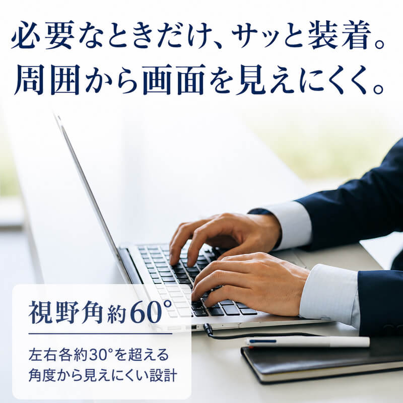 プライバシーフィルム MacBook Air 13インチ MacBook Neo 13インチ のぞき見防止フィルター マグネット式 ブルーライトカット