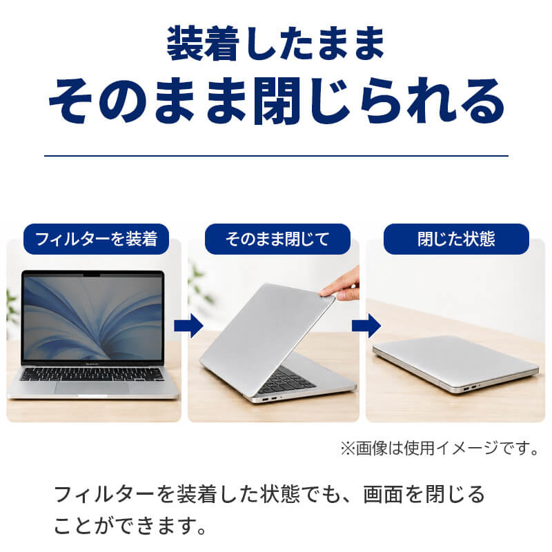 プライバシーフィルム MacBook Air 13インチ MacBook Neo 13インチ のぞき見防止フィルター マグネット式 ブルーライトカット