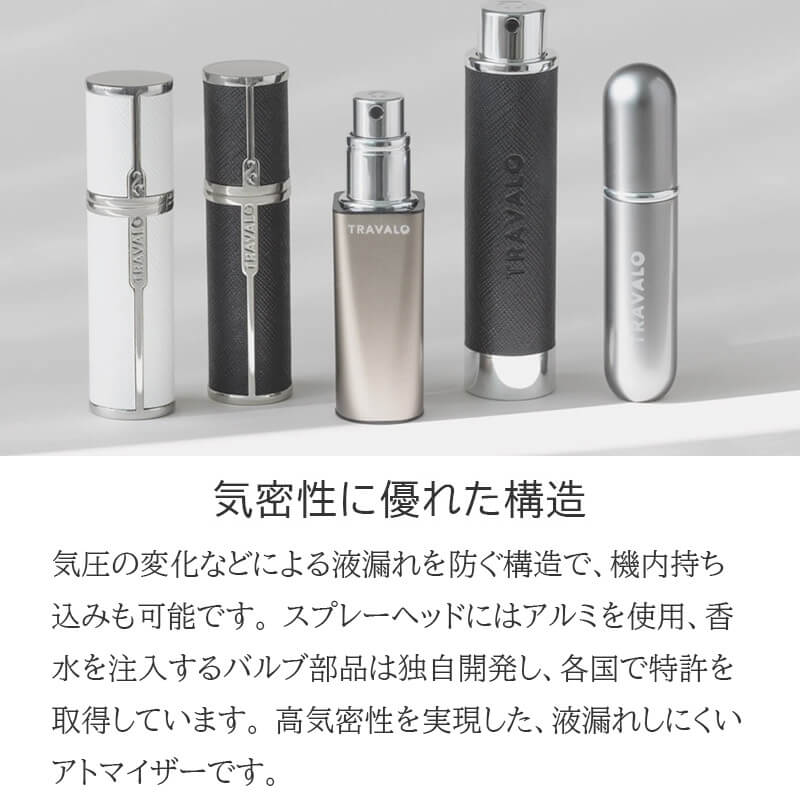 トラヴァーロ ニューミラノ TRAVALO New Milano アトマイザー マグネット式キャップ 香水詰め替え チャージ 5ml 正規品