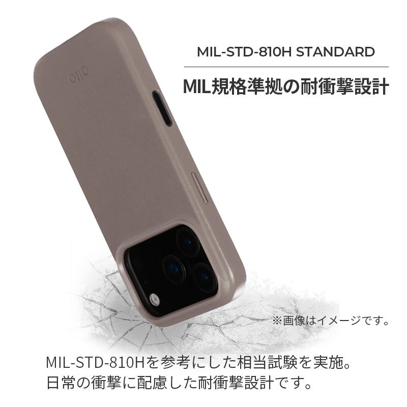 iPhone18 Pro / iPhone18 ProMax / iPhone17 Pro / iPhone17 ProMax / 本革 レザー MagSafe対応 背面ケース 耐衝撃 米軍 mil規格