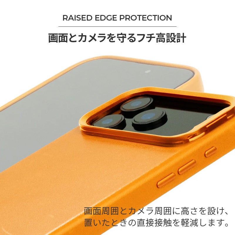iPhone18 Pro / iPhone18 ProMax / iPhone17 Pro / iPhone17 ProMax / 本革 レザー スタンド付き MagSafe対応 背面ケース 耐衝撃 米軍