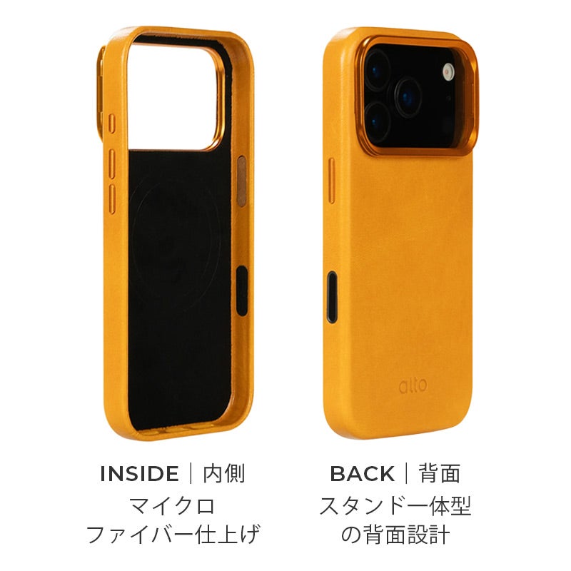 iPhone18 Pro / iPhone18 ProMax / iPhone17 Pro / iPhone17 ProMax / 本革 レザー スタンド付き MagSafe対応 背面ケース 耐衝撃 米軍