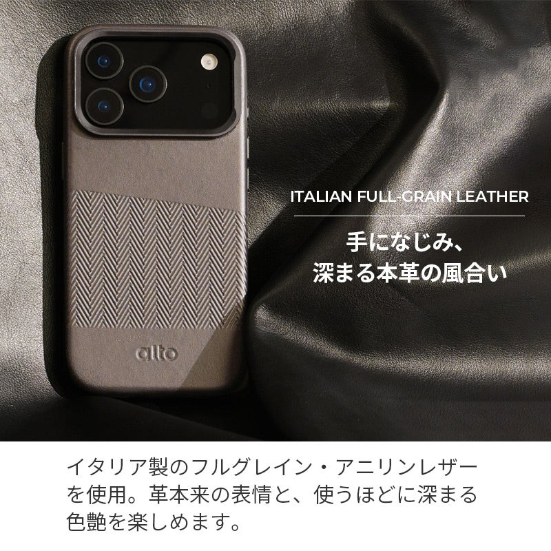 iPhone18 Pro / iPhone18 ProMax / iPhone17 Pro / iPhone17 ProMax / 本革 レザー スタンド付き MagSafe対応 背面ケース 耐衝撃 米軍