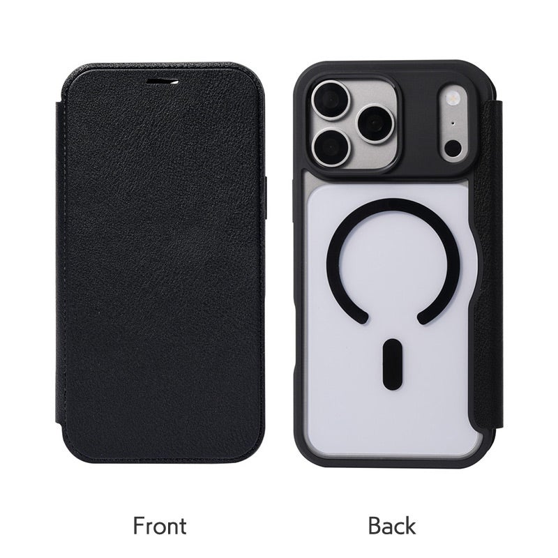 iPhone18 Pro / iPhone18 ProMax / iPhone17 Pro / iPhone17 ProMax ケース 耐衝撃 スマホケース MagSafe対応 手帳型 背面クリア